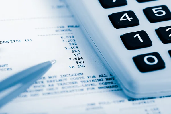 Financial accounting objects — Stock Photo, Image