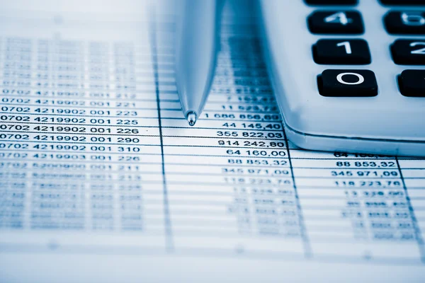 Financial accounting objects — Stock Photo, Image