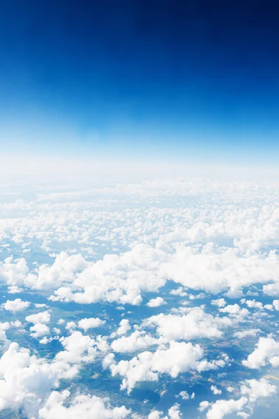 White fluffy clouds — Stock Photo, Image