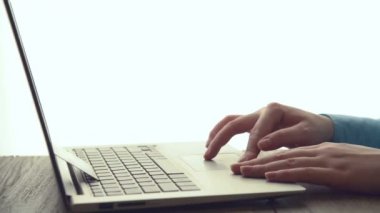 Woman looking at the products online