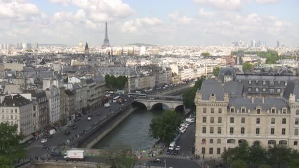 Torre Eiffel Paris França — Vídeo de Stock