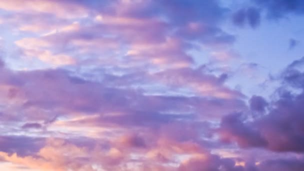 Chmury Time Lapse o zachodzie słońca — Wideo stockowe