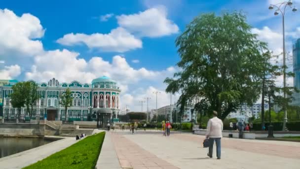 Yekaterinburg Rússia Junho Casa Sevastyanov Edifício Histórico Estilo Neogótico Ecaterimburgo — Vídeo de Stock