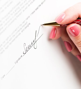 bir sözleşme imzalamadan el