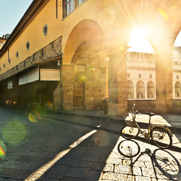 Innere Brücke Ponte Vecchio, Florenz — Stockfoto