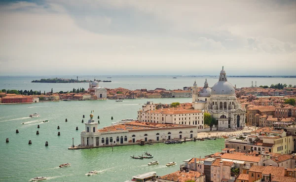 Venetië vanaf klokkentoren van San Marco, Italië — Stockfoto