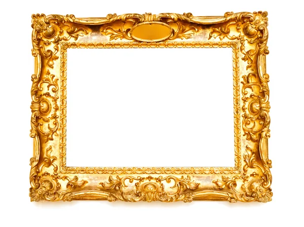 Quadro dourado isolado — Fotografia de Stock