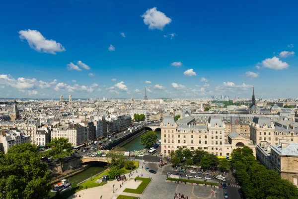 Parigi forma cattedrale di Notre Dame — Foto Stock