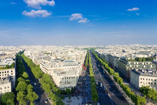 Champs Elysees görünümünü — Stok fotoğraf