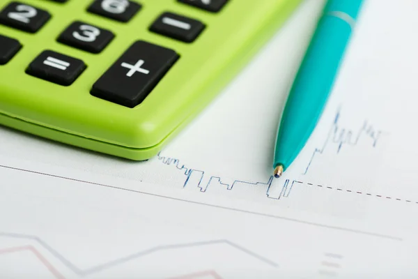 Financial graphs analysis — Stock Photo, Image