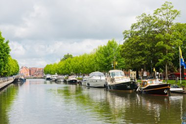 Hollanda'nın amsterdam kanalları