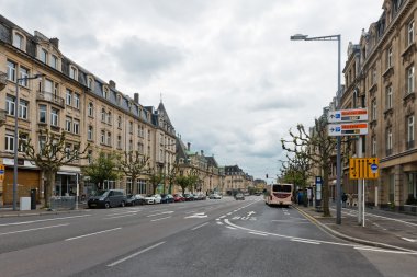 Lüksemburg'daki tipik sokak
