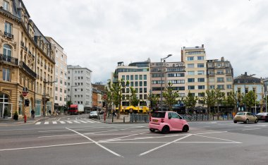 Lüksemburg'daki tipik sokak