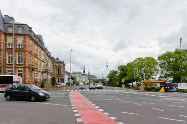 Lüksemburg'daki tipik sokak