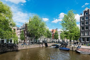 Hollanda'nın amsterdam kanalları