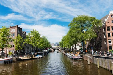 Hollanda'nın amsterdam kanalları