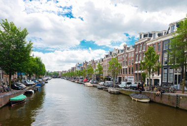 Hollanda'nın amsterdam kanalları