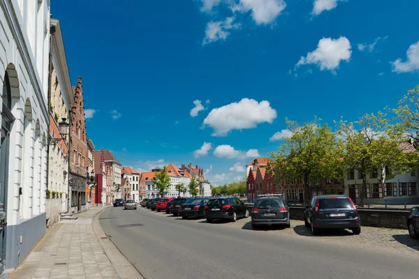 Street i Brygge, Belgium — Stockfoto