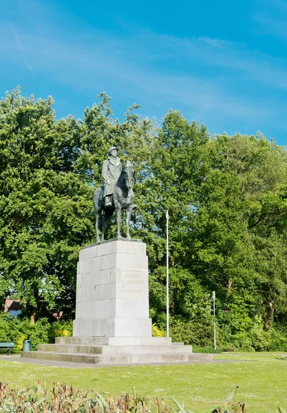 Estátua do Rei Alberto I — Fotografia de Stock