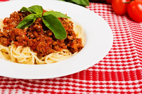 Pasta con salsa de tomate — Foto de Stock