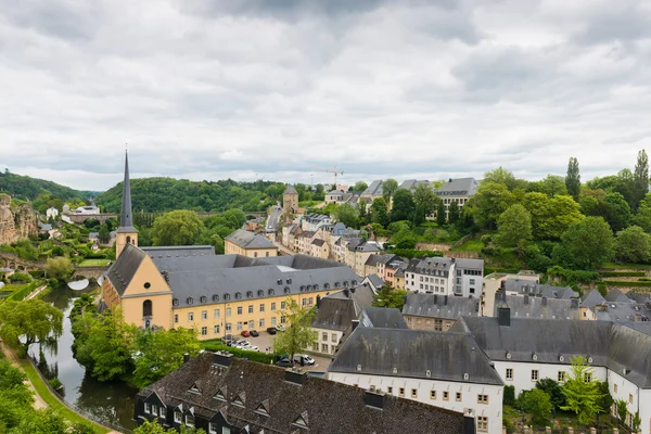 Vista sobre el distrito de Grund de Luxemburgo —  Fotos de Stock