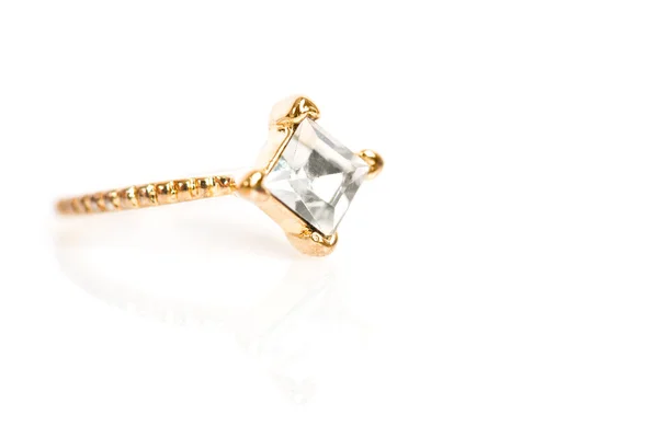 Golden smykker ring - Stock-foto