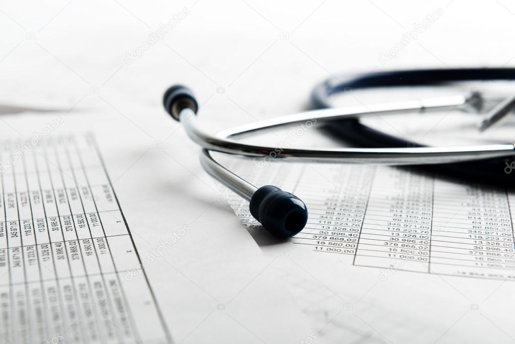 medical Bill from with stethoscope