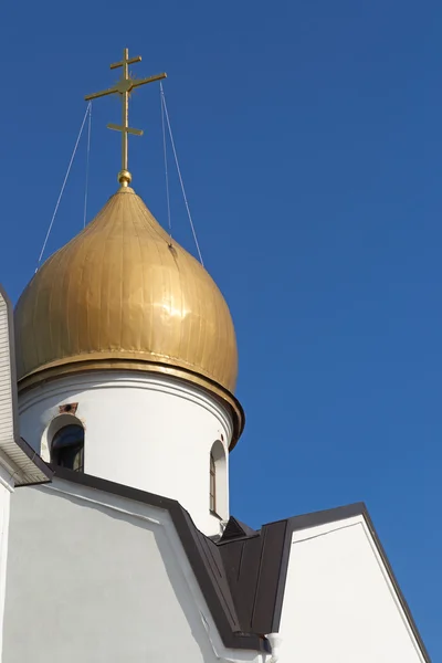 Golden dome of Orthodox church. — Stock Photo, Image