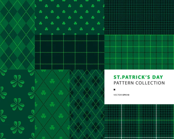 Día San Patricio Patrón Sin Costura — Archivo Imágenes Vectoriales