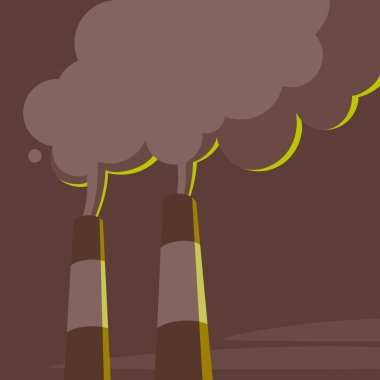 güç istasyonu borular ve Buhar