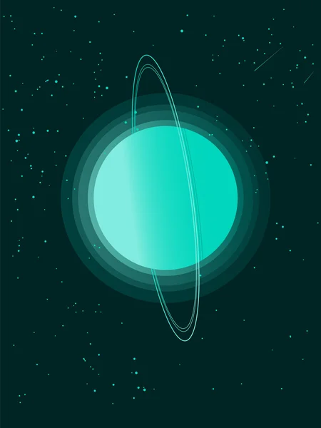 Planète Uranus — Image vectorielle