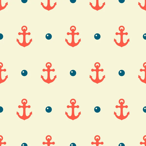 Nautical seamless pattern — Stock Vector