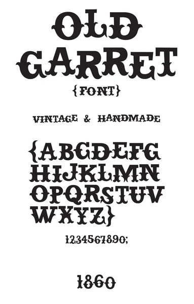 Vintage westerse lettertype — Stockvector