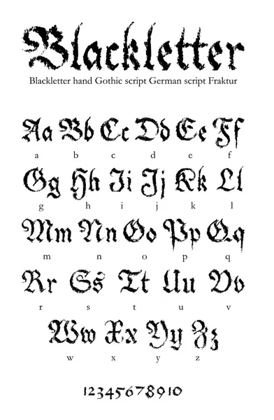 scrittura gotica alfabeto