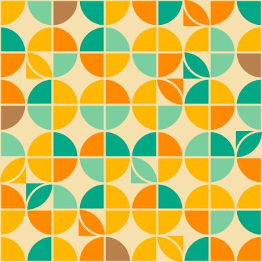 Retro pürüzsüz desen