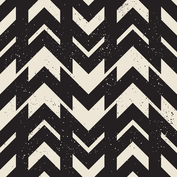 Modello senza cuciture in bianco e nero Chevron — Vettoriale Stock