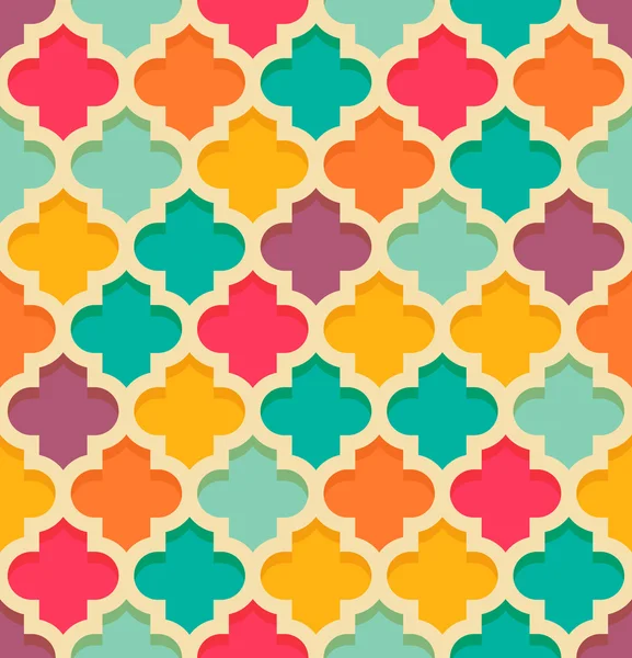 Quatrefoil motif sans couture — Image vectorielle