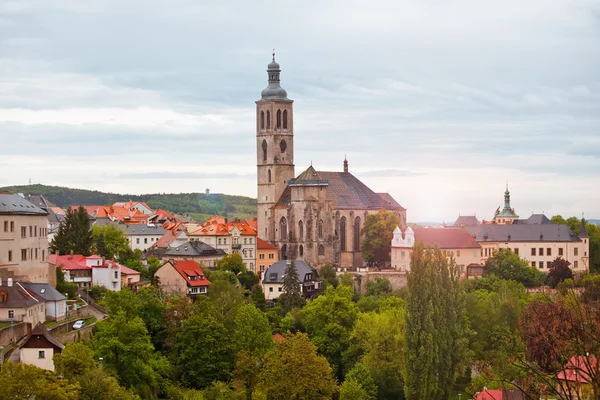 Visa för att saint james katedralen i Kutná hora — Stockfoto