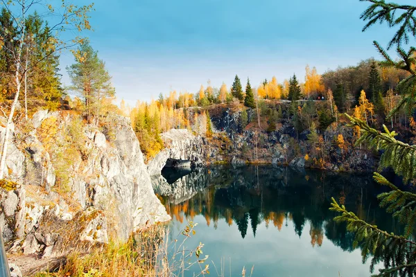 Mermer Kanyon ruskeala — Stok fotoğraf