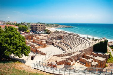 Roman amphitheater in Tarragona clipart