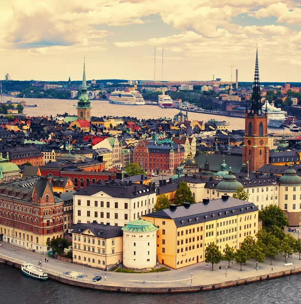 Panorama van stockholm — Stockfoto