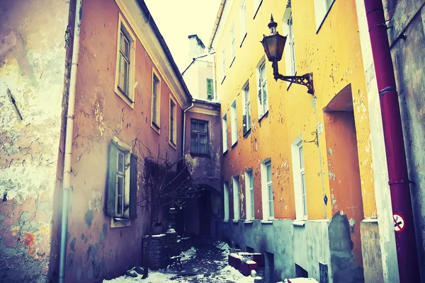 Стародавні площі у Старому місті Таллінна — стокове фото