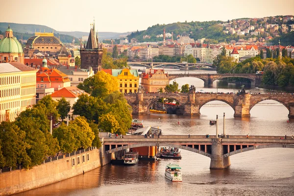 Köprüler Prag — Stok fotoğraf