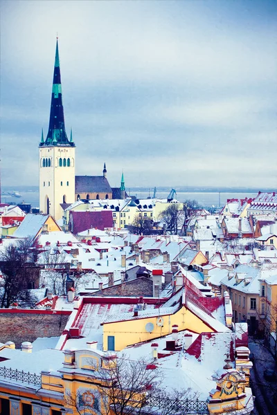 Inverno Tallinn — Foto Stock