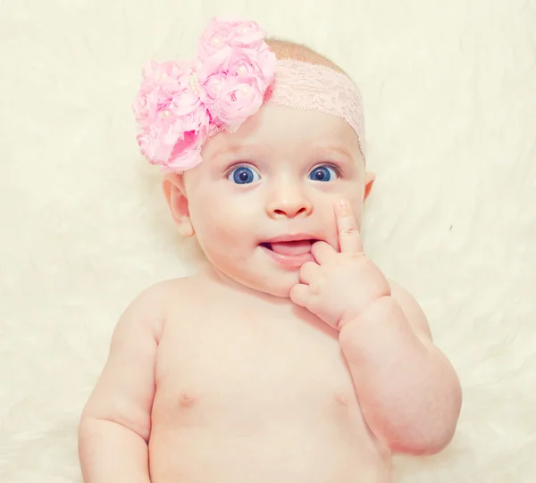 Menina linda bebê — Fotografia de Stock