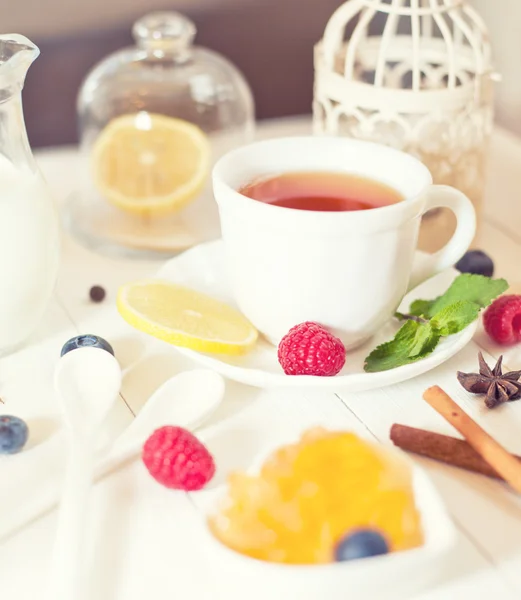 早上好，茶 — 图库照片