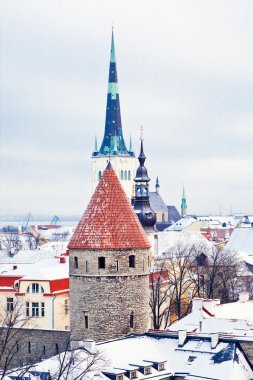 Winter Tallinn, Estonia clipart