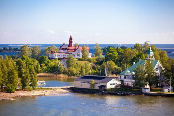 Hus på ön i Östersjön — Stockfoto