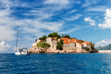 sveti stefan, küçük adacık ve otel resort Karadağ