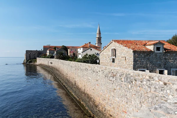 Vue sur la vieille ville de budva, montenegro Photos De Stock Libres De Droits